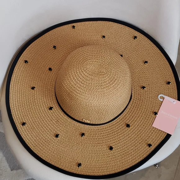 Juicy Couture ❤️NWT❤️ Wide Brimmed Jeweled Hat!❤️❤️❤️ - Picture 5 of 13